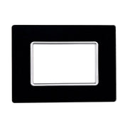 Placca In Vetro Serie Solar 3P Colore Nero Compatibile Con Bticino Matix