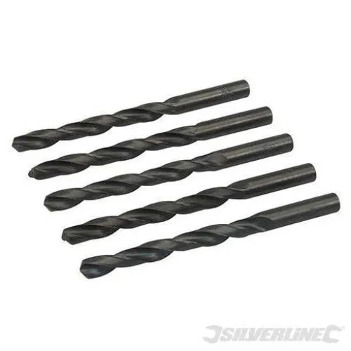 Silverline - Punte metriche Jobber HSS-R 5 p.zi dispobili in vari formati - 7 x 105 mm