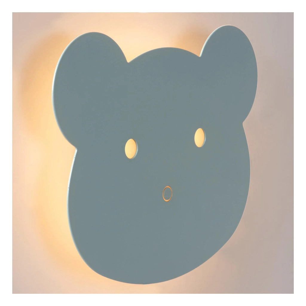 Applique LED bambini CHARLIE 7W blu metallo IP20 Lucide