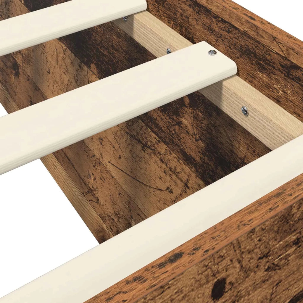 Struttura letto a pavimento Legno antico 80 x 200 cm 3429536