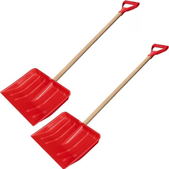 Set di 2 Spazzaneve - Acciaio e Legno - Per bambini - 84 cm - Spazzaneve per bambini