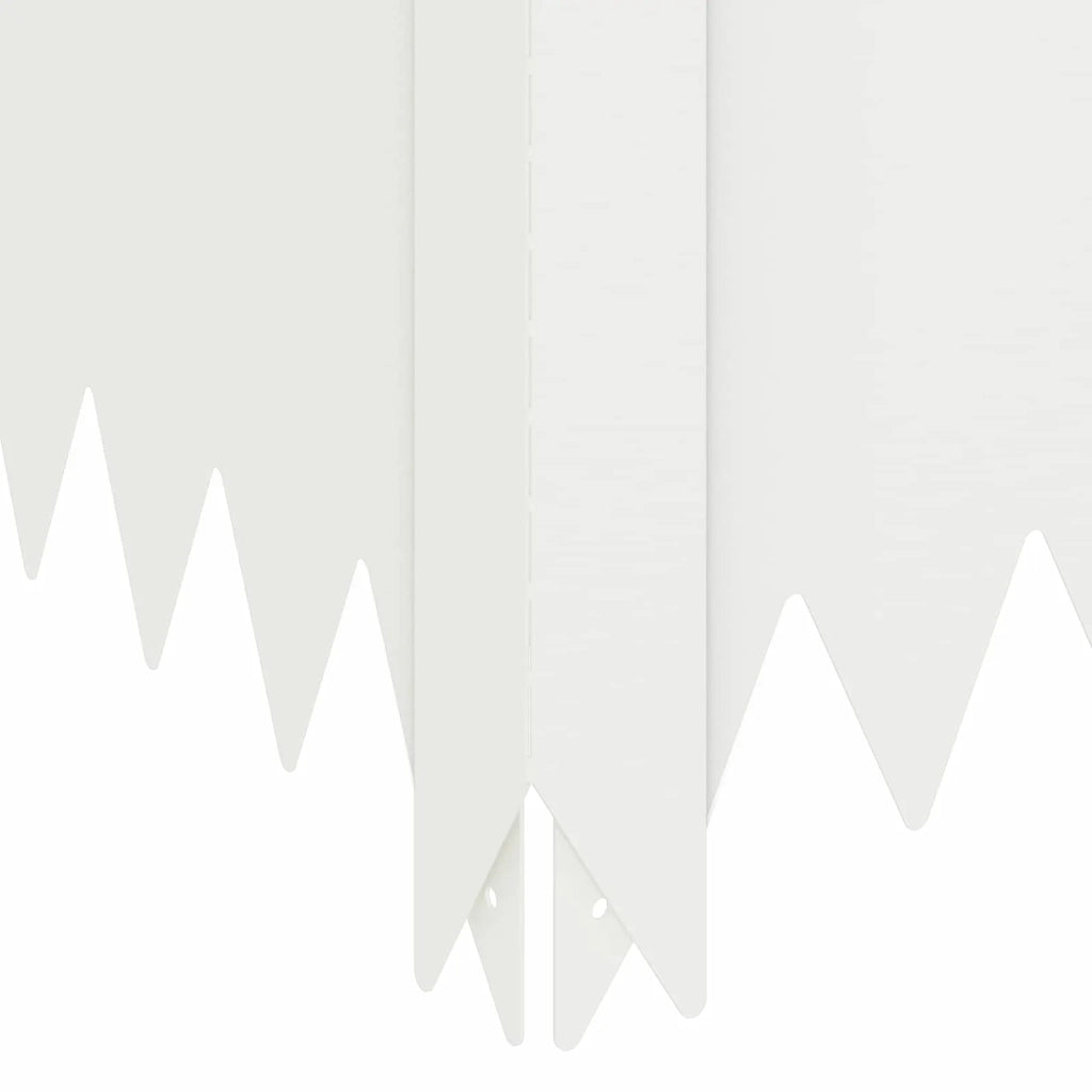 Bordura per Prato 60 x 60 x 20 cm Acciaio Bianco 8008905