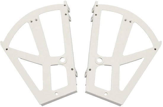 Scharnieri per scarpe a molla - Duraturo e affidabili - Bianco - Scharnieri in plastica - Adatto per scarpe appese - 2 pezzi
