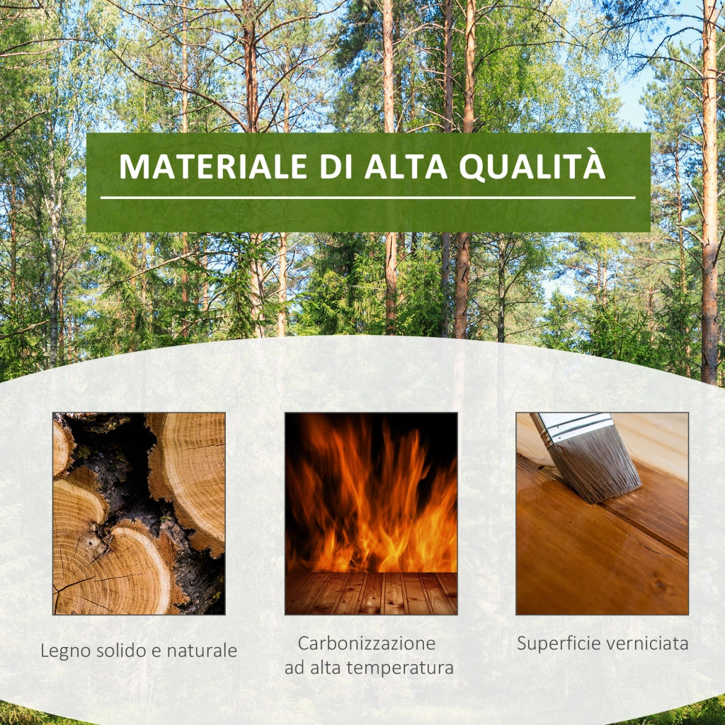Scaffale Porta Piante Asimmetrico a 6 Livelli per Giardino e Casa in Legno, 98x28x96.5cm