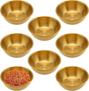 Set di 8 ciotole in acciaio inossidabile per servizio di antipasti - ciotole per sushi - ciotole per appetizer - ciotole per servizio di buffet
