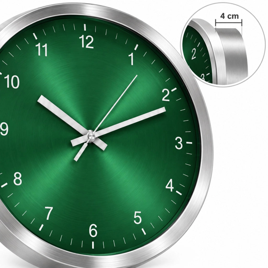 OROLOGIO DA PARETE TONDO 30,5CM MODERNO QUADRANTE VARI COLORI CASA UFFICIO