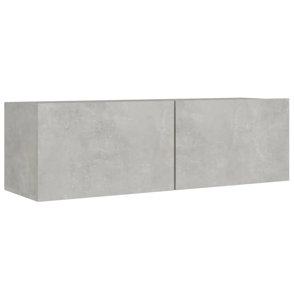 Set Mobili Porta TV 8pz Grigio Cemento in Legno Multistrato 3114225