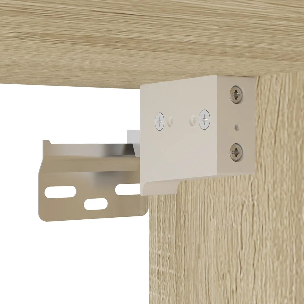 Set Mobili da Bagno 3 pz Rovere Sonoma in Legno Multistrato 3301106