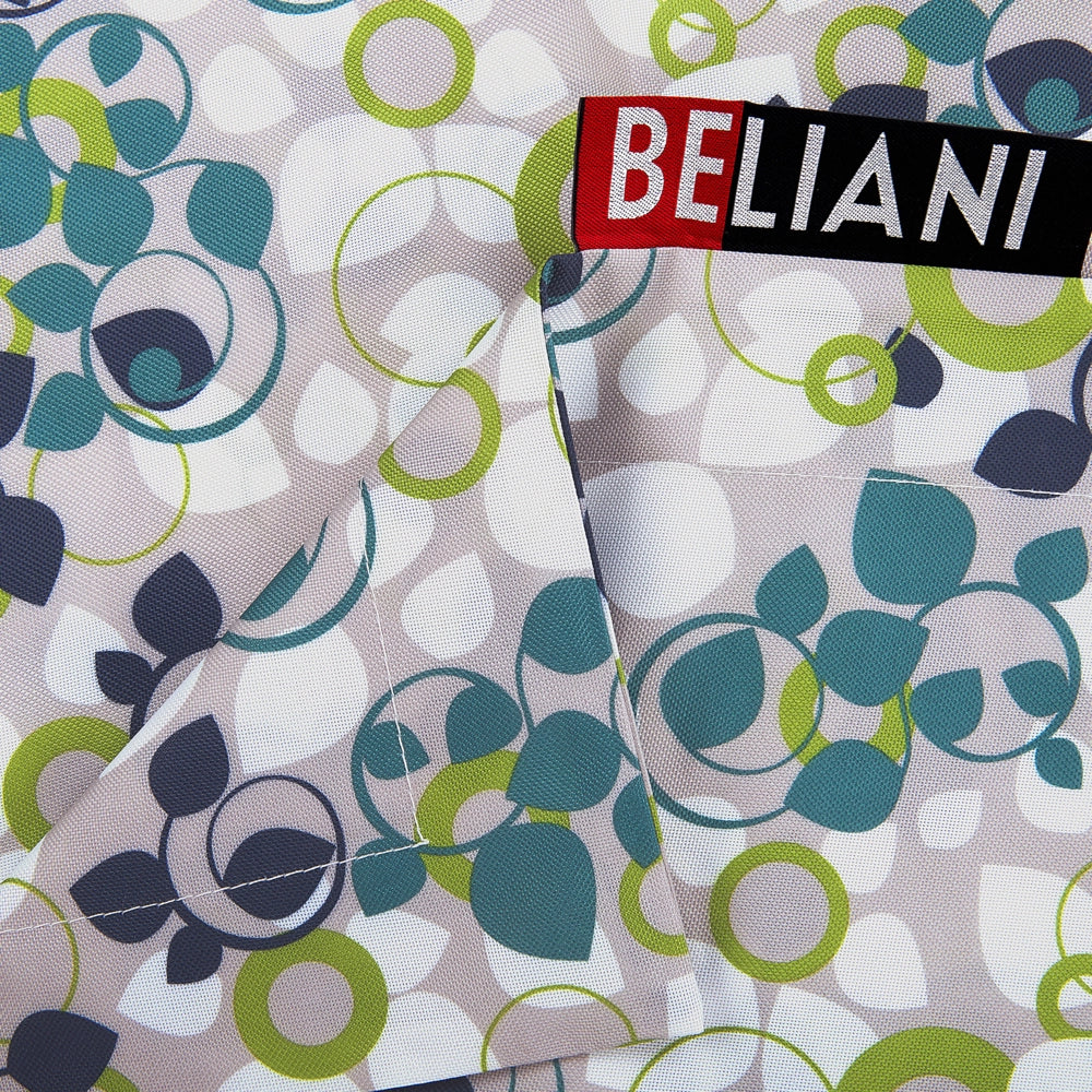 Grande Bean Bag Multicolore motivo floreale foglie per distendersi Zip gigante Beanbag