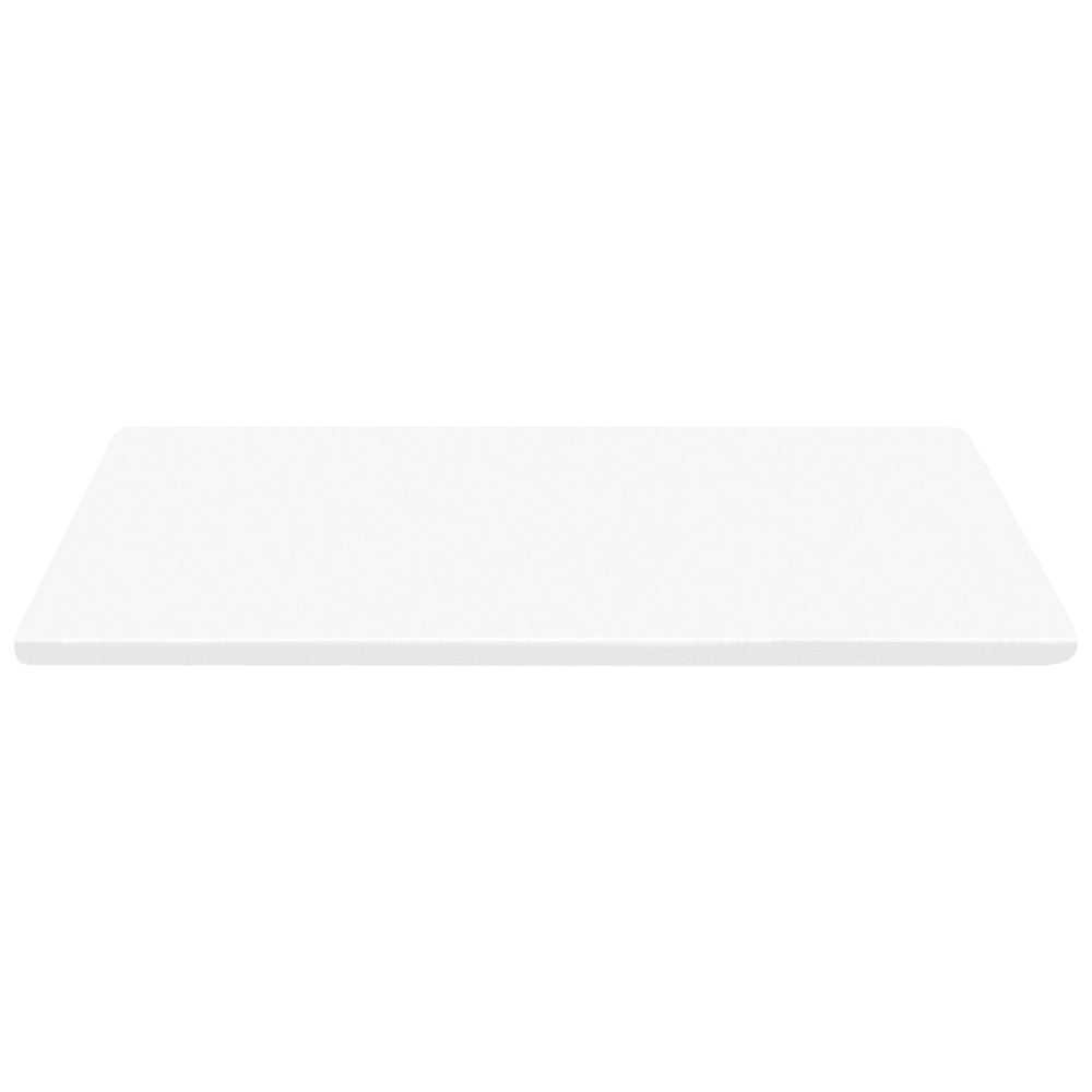 Coprimaterasso in schiuma bianco 160 x 200 cm comfort morbidezza