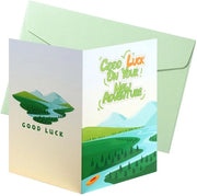 Carta di addio 24x18cm - Collega - Carta di fortuna - Carta di pensione - Multi-color - Inclusa busta - Carta di partenza
