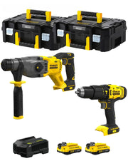 STANLEY FatMax Kit SVK200 (SFMCH900 + SFMCD711 + 2 x 2,0 Ah + Caricabatteria + 2 x TSTAK II)