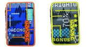 Astuccio Scuola 3 zip,Brightwin,Completo di pennarelli ,Matite,Penne, 1 pezzo colore casuale,Seven