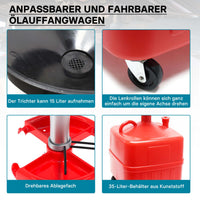 Recuperatore olio esausto con serbatoio di raccolta 35L Carrello per recupero olio