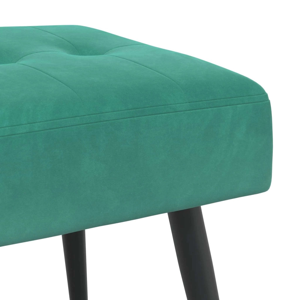 Panchina con bottoni imbottiti Turchese 110 x 40 x 46 cm 42038539