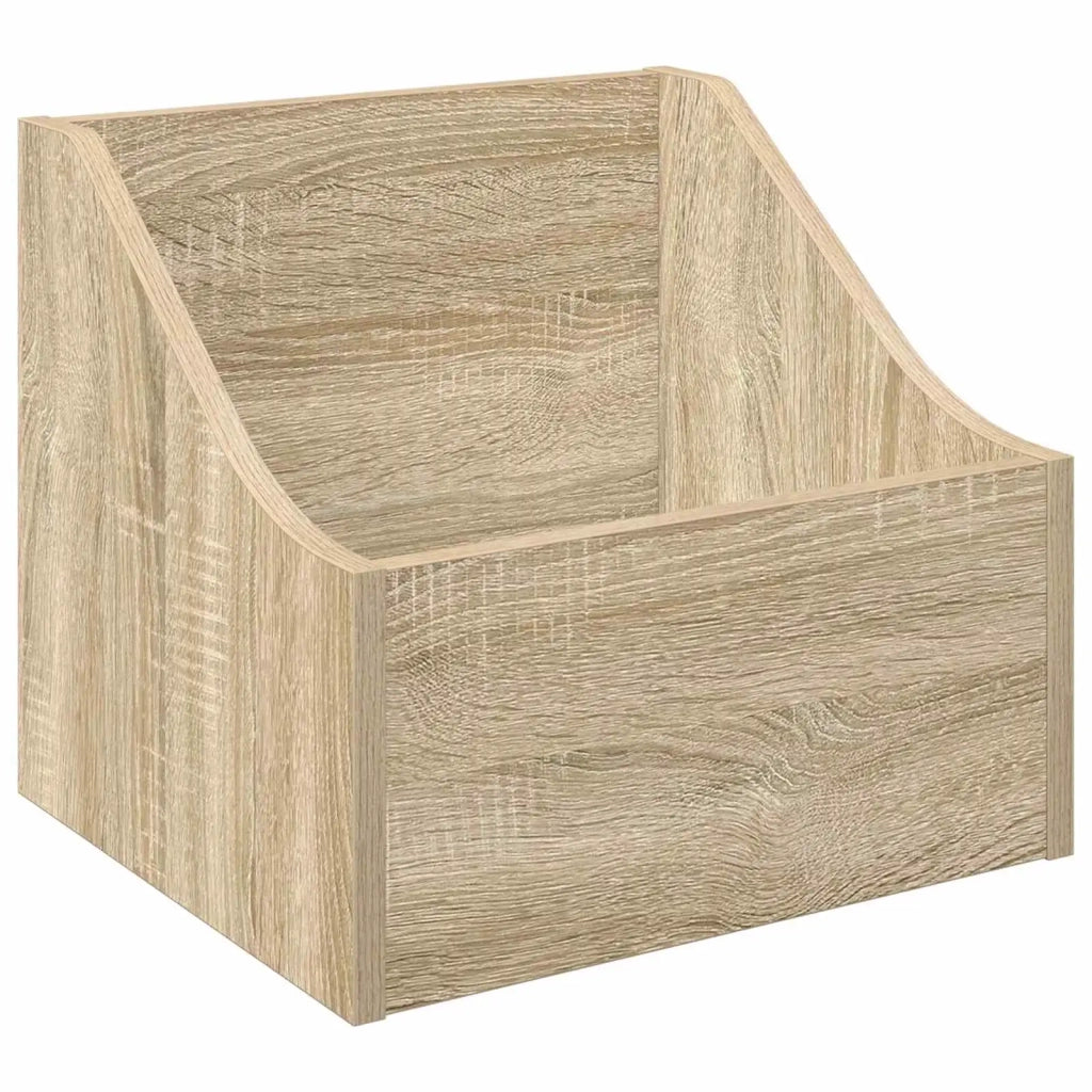 Scatola per dischi LP 2 pz Rovere Sonoma 37 x 33 x 32 cm 8012767