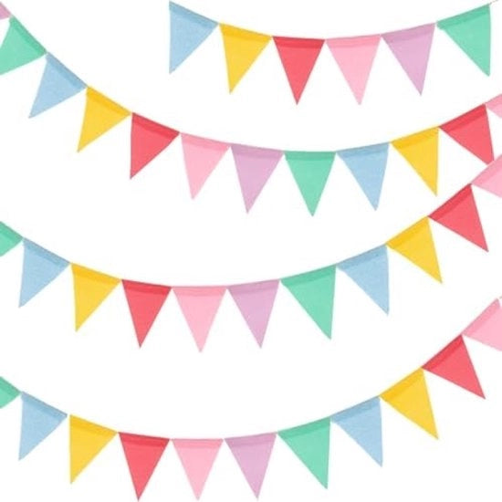 Flessa per bandiera da 12 metri per esterni, set di 3 pezzi (36 bandiere), slanciante decorazione per giardino per matrimoni, compleanni, feste e festival