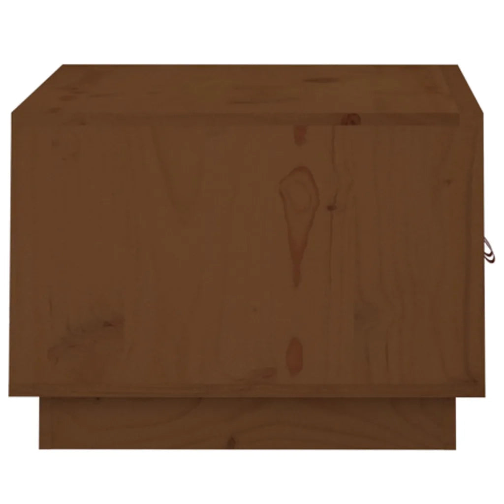 Tavolino da Salotto ambra 80x50x35 cm in Legno Massello di Pino 818253