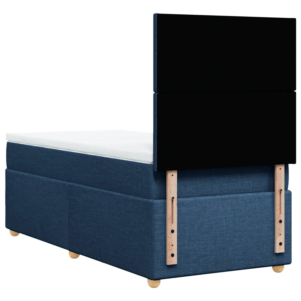 Giroletto a Molle con Materasso Blu 90x190 cm in Tessuto 3293434