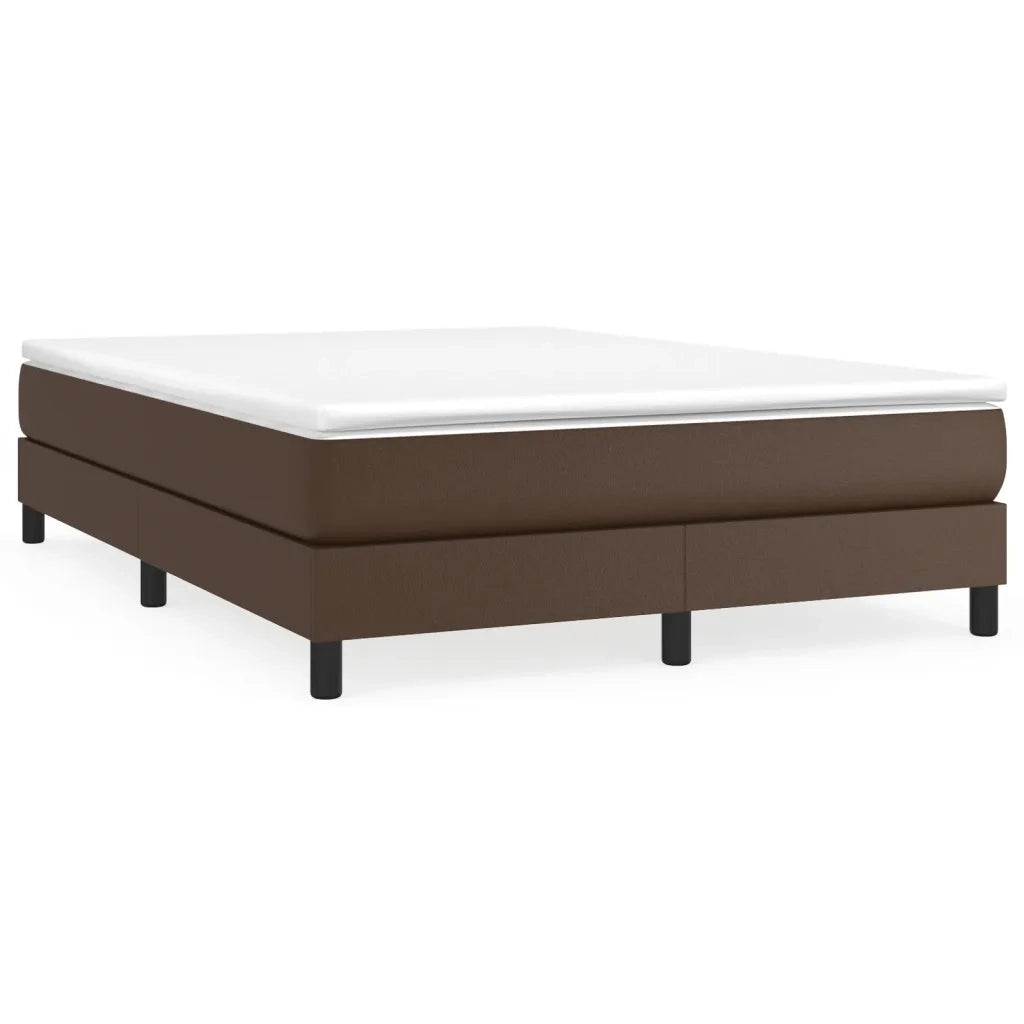 Struttura Letto a Rete a Molle Marrone 140x200 cm in Similpelle 3120703