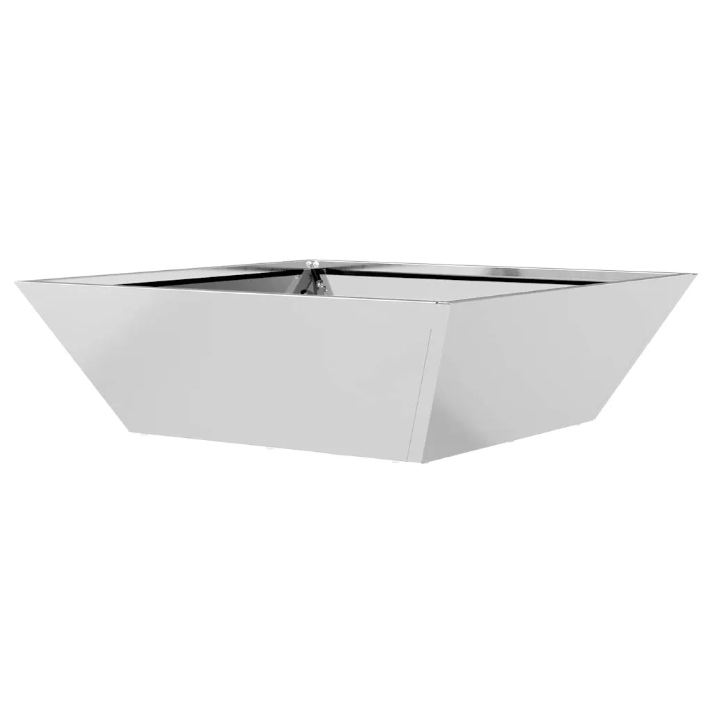 Vaso da giardino Argento 50 x 50 x 15 cm Acciaio zincato 873834