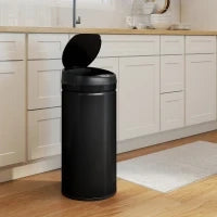 Bidone Sensoriale da 42 Litri con Funzione Soft-Close, bidone per rifiuti senza contatto in acciaio inossidabile per cucine igieniche