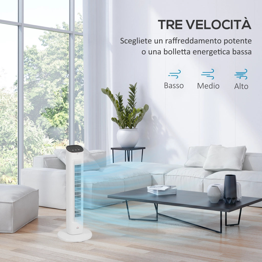 Ventilatore a Colonna ¨C zephmum ¨C Bianco