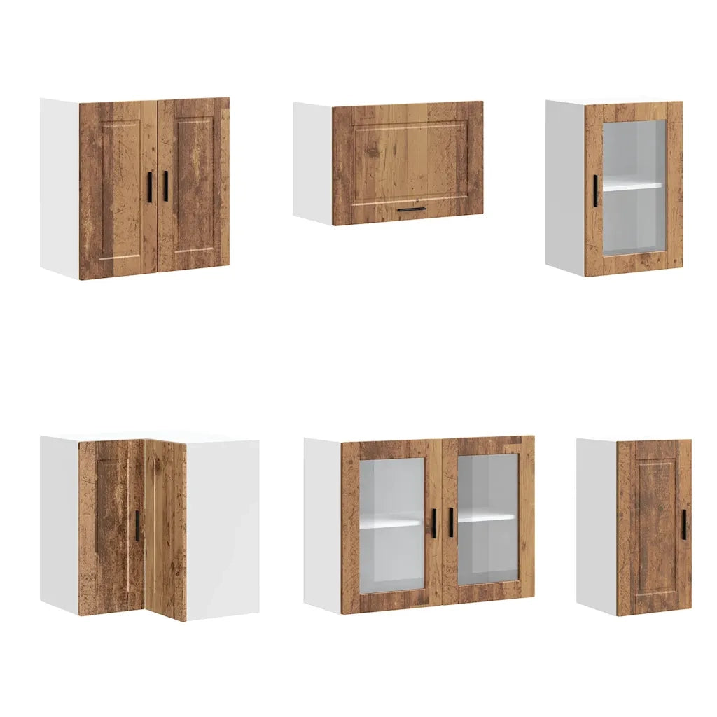 Set Mobili da Cucina 11 pz Porto Legno Antico in Truciolato