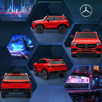 Macchina Elettrica per Bambini 12V con licenza Mercedes EQA Rossa