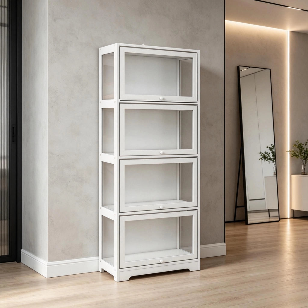 Elegante scaffalatura, vetrina, mobile di design, mobile contenitore (solo con scaffalatura)