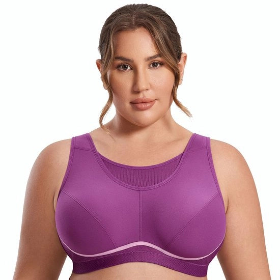 Supporto Sportivo Alto - Vestito Completo del Corpo - Non Pieno - Materiale Respirante - Cerniera Regolabile - Panino a Maglia Leggero - Sportivo Top