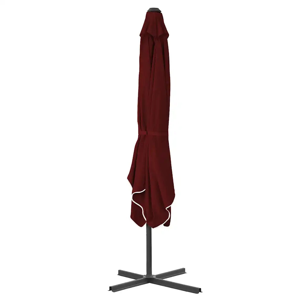 Ombrello | Parasolne con Palo in Acciaio Rosso Bord¨° 250x250x230 cm