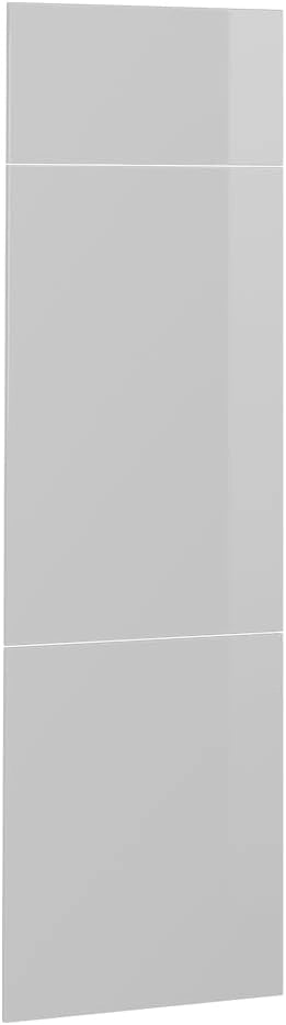 Frontale cucina R-Line, Bianco lucido, 59.6 x 196 cm frontale del mobile per mobile per frigorifero, adatto per armadi da cucina R-Line per un montaggio semplice