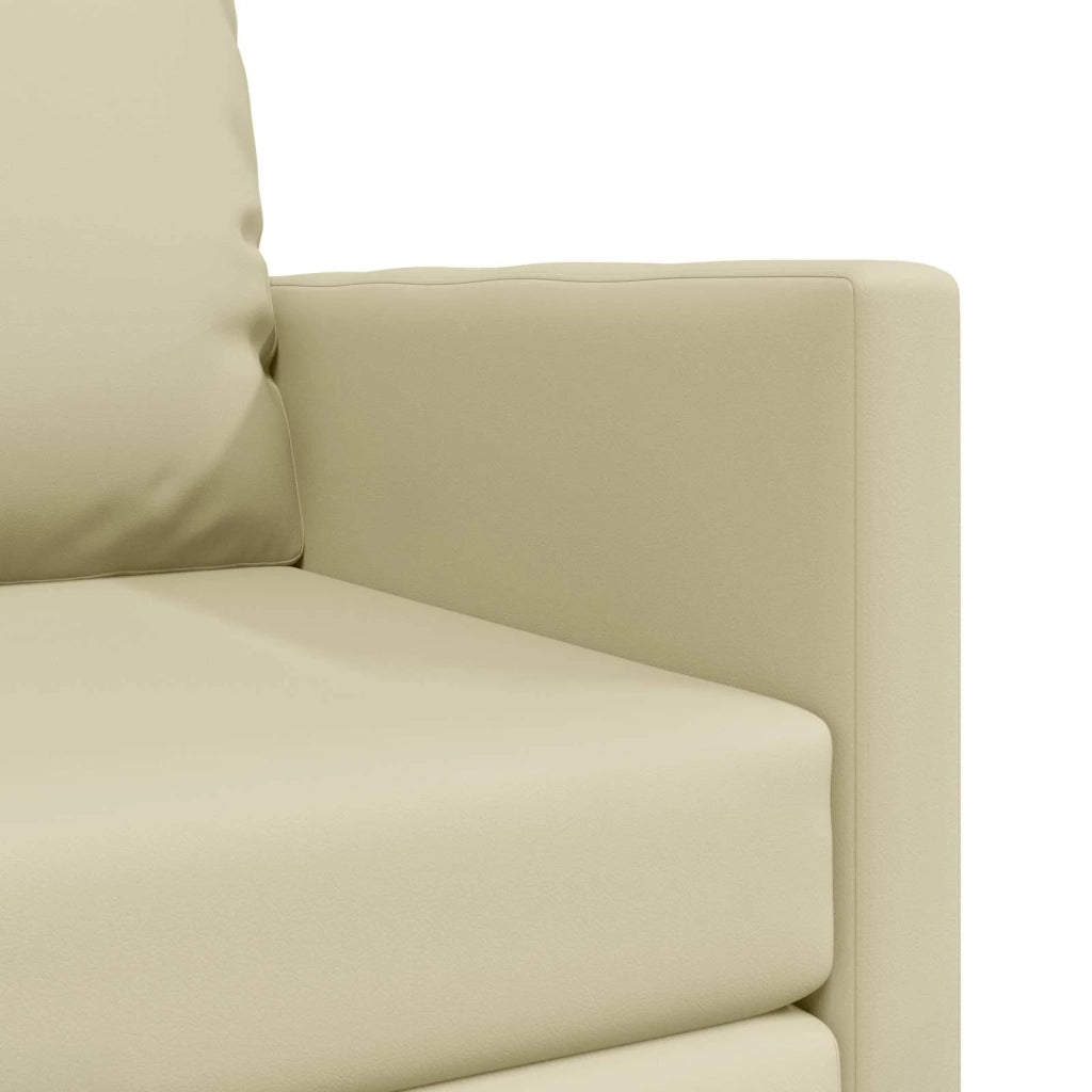 Divano letto 60cm Crema Pelle Artificiale 4106631
