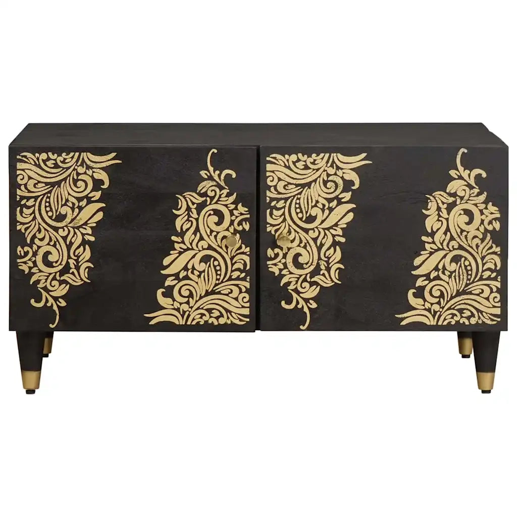 Tavolino da salotto Nero 80 x 50 x 40 cm