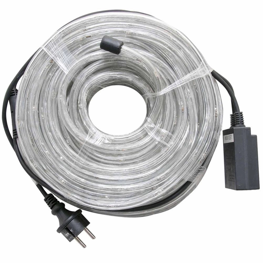Trade Shop - Tubo Luminoso A Led 360 Luci Bianco Caldo 20 Metri Per Uso Esterno + Controller -