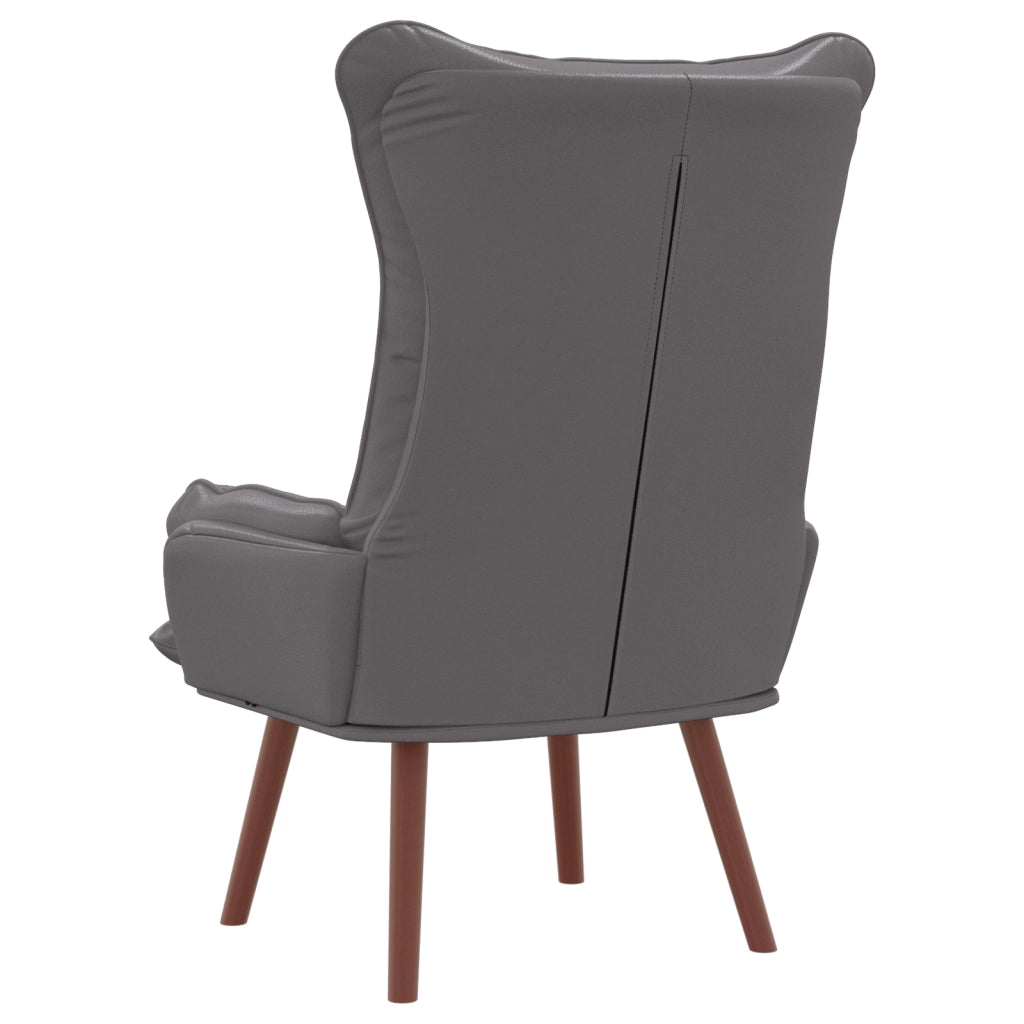 Poltrona Rilassante Grey in Pelle Sintetica