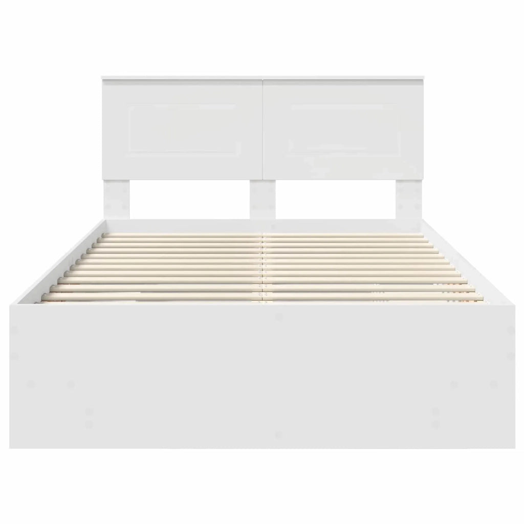 Struttura del letto Bianco 120 x 123 cm Legno multistrato