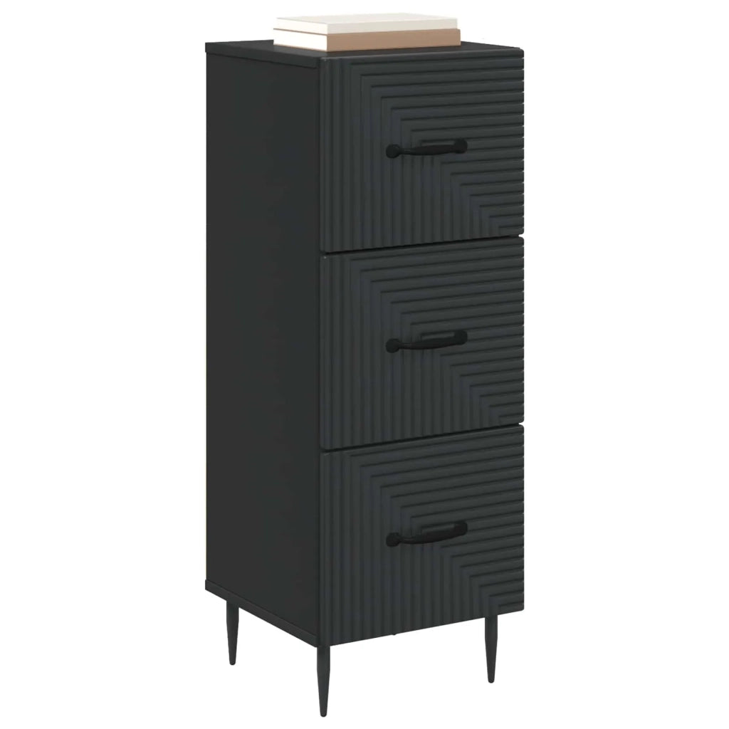 Mobile con Cassetti Nero 33 x 34,5 x 89,5 cm 894846