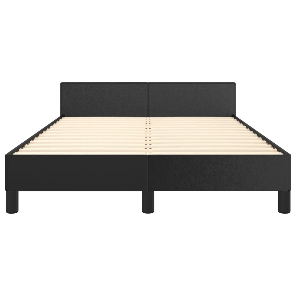 Giroletto con Testiera Nero 120x200 cm in Similpelle cod mxl 49174