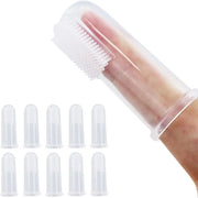 Set di spazzolini per denti in silicone morbido, 12 pezzi, per animali domestici, spazzolino per cani, spazzolino per gatti, cura per denti animali