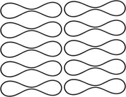 Impianto di Montaggio per Microfoni - Set da 10 Elastici universali per sostituzione elastici di montaggio per microfoni - Nero