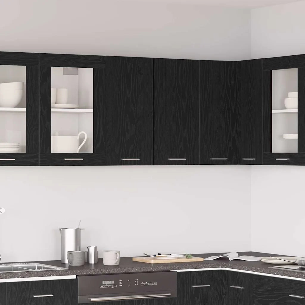 Armadio pensile Lyon Rovere Nero 60 x 31 x 60 cm 863143