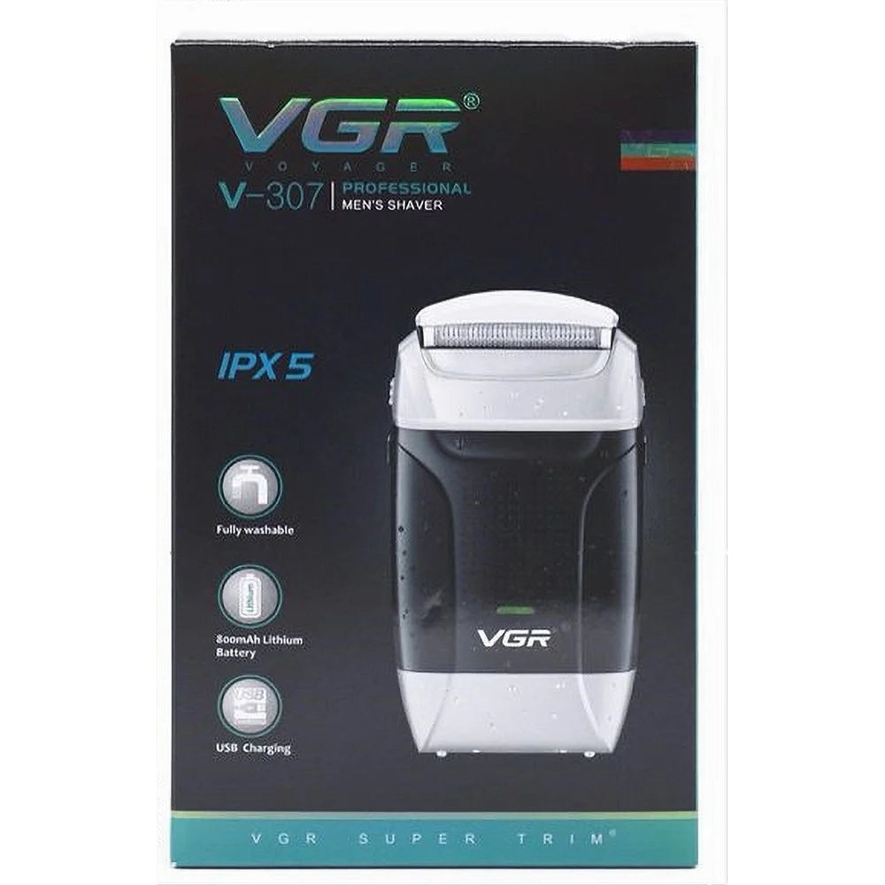Trade Shop - Rasoio Professionale Barber Vgr V-307 Shaver Usb Rasatura A Pelle -