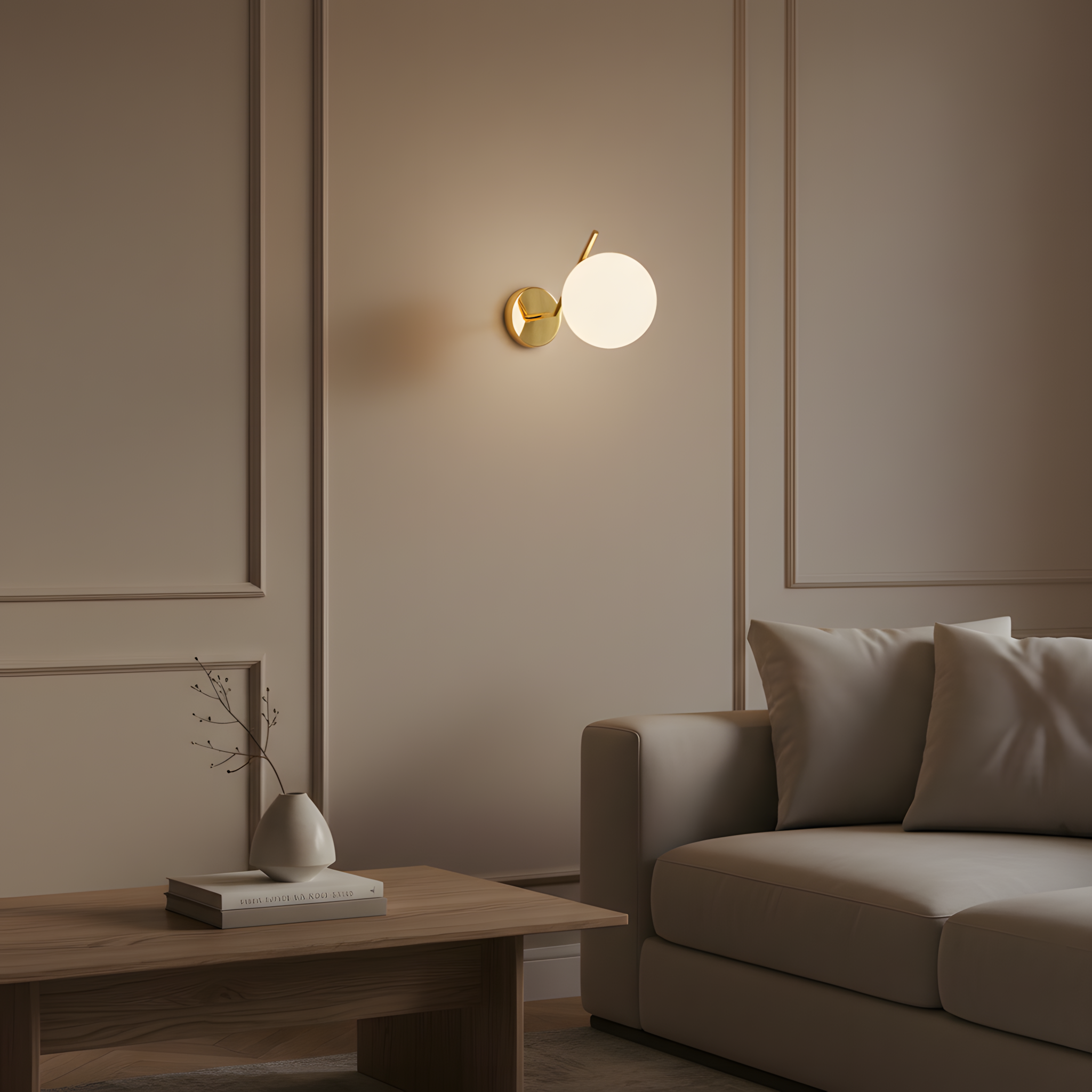 Lampada Da Parete G100-1w Gold