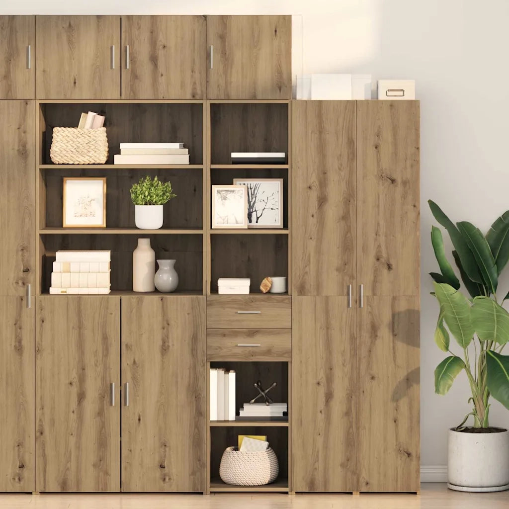 Credenza con Cassetto-Buffet-Armadio da cucina Rovere artigianale 40 x 42,5 x 185 cm