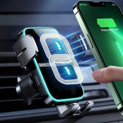 Caricatore wireless 15W per telefono con induzione, doppia spira e chiusura automatica per auto