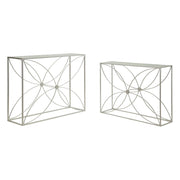 Set di due consolle Paradise con decori floreali