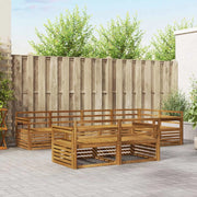 Set di divani da esterno 7 pcs Naturale