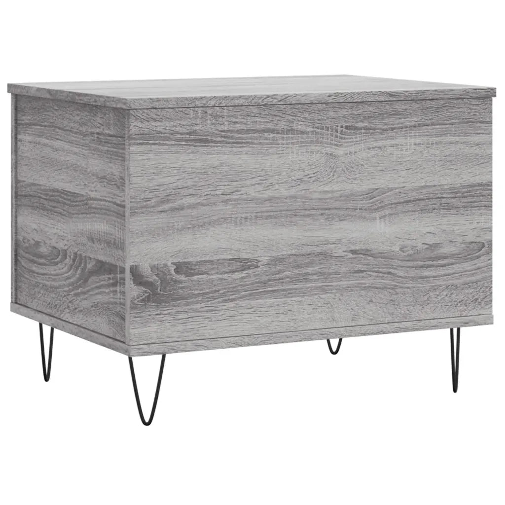 Tavolino Salotto-Tavolino da soggiorno-Tavolo Grigio Sonoma 60x44,5x45 cm Legno Multistrato 504637